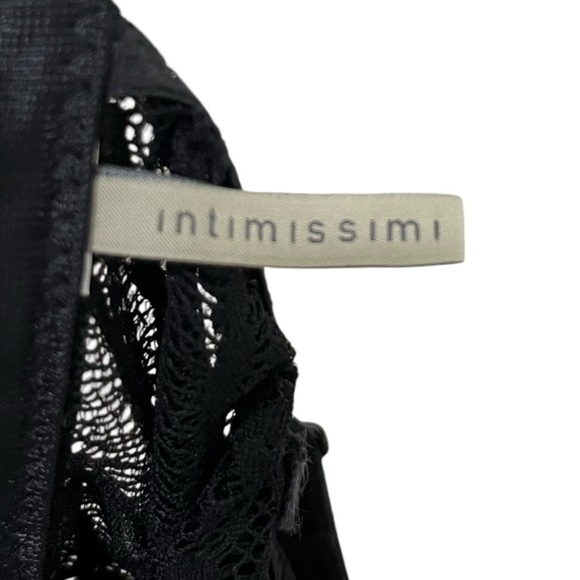 Intimissimi Eleonora Lace Slip Women’s Size XS Black V-Neck Adjustable Straps - Picture 9 of 12